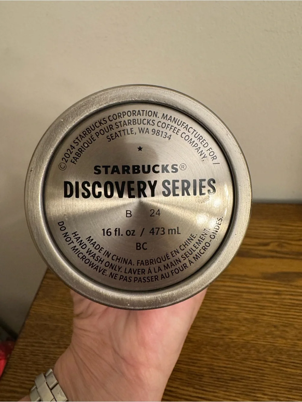 Starbucks Michigan Discovery Series Stainless Steel Tumbler 16oz Travel Mug GUC
